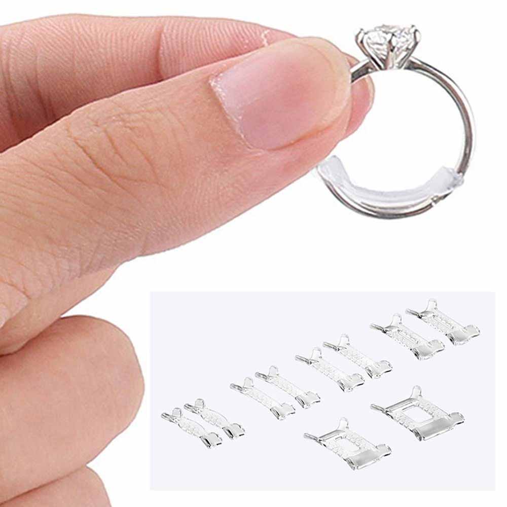 MXBEAUTY Protection Reducer Fitters Resizing Ring Size Adjuster Adjustment Tools Invisible 12 Pcs Insert Jewelry Parts Tightener /Multicolor