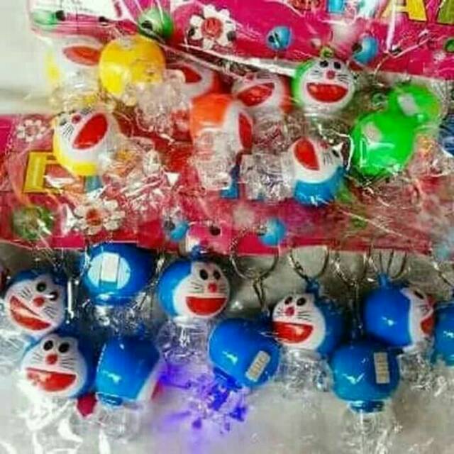 ISI 12PCS GANTUNGAN KUNCI LED/ GANTUNGAN KUNCI NYALA KARAKTER