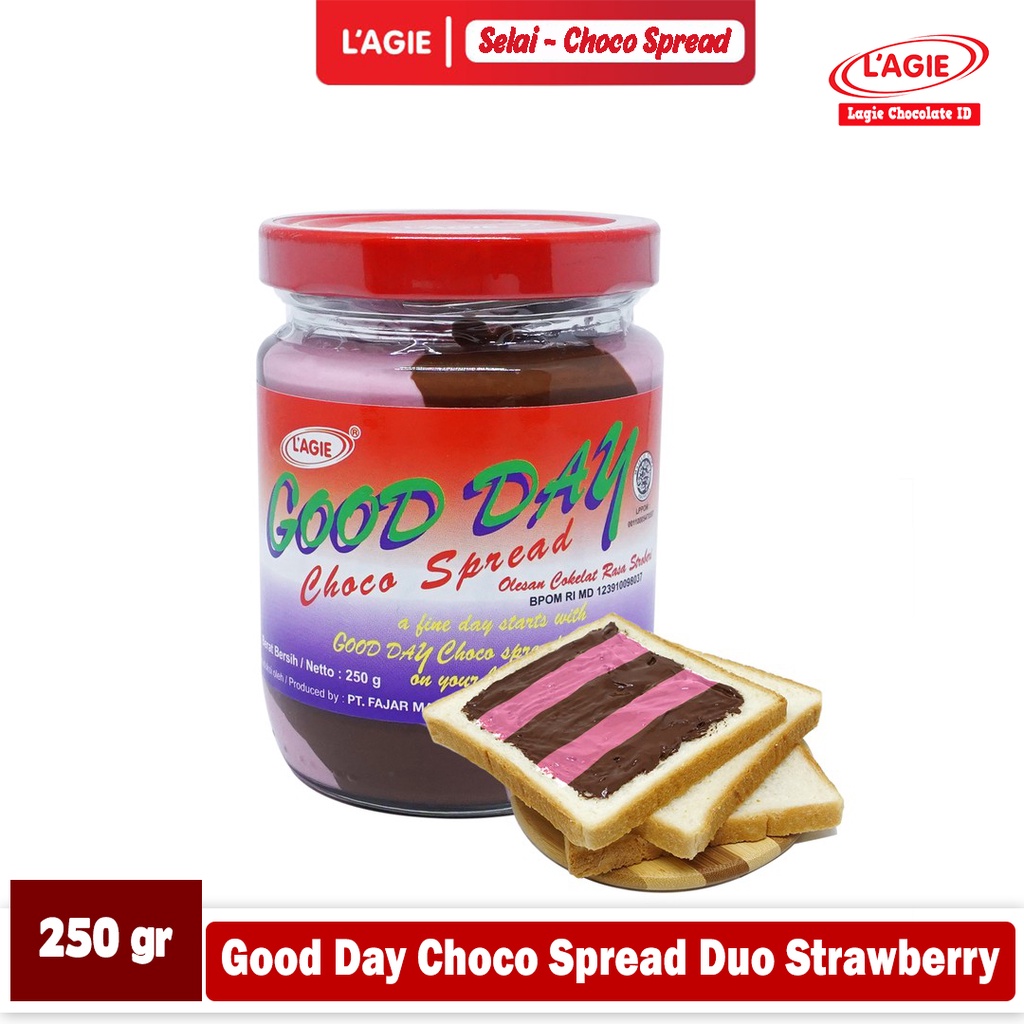 

LAGIE SELAI GOOD DAY CHOCO SPREAD DUO STRAWBERRY 250GRAM