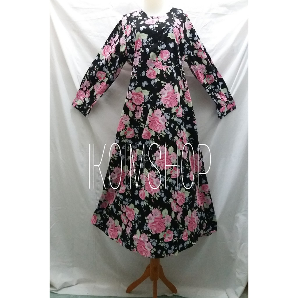 Baju Busana Muslim Gamis Katun Jepang Ukuran Jumbo 3L & 5 L