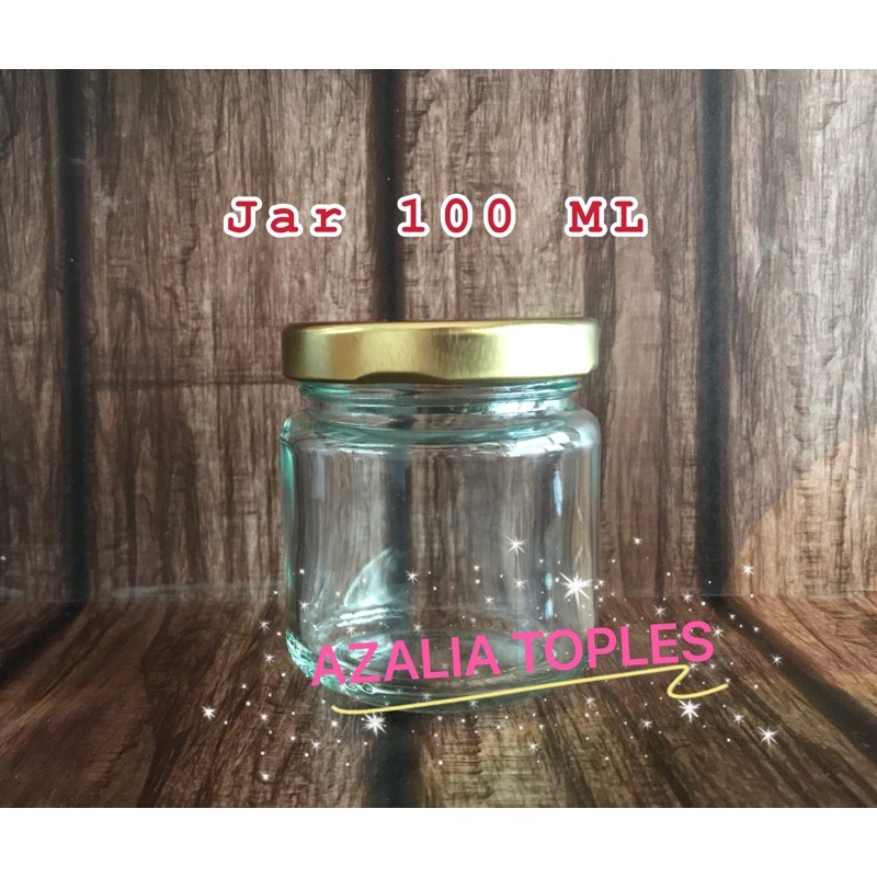 Jar Kaca 100 ML / Toples kaca 100 ML / Toples Selai / Toples kue