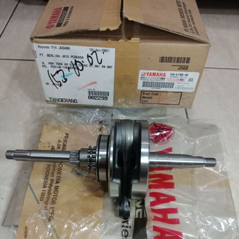 CRANKSHAFT KRUK KREK AS 1LB XEON RC GT 125 FI AEROX 125 ORIGINAL ORI ASLI YAMAHA 1LB-E1400-00