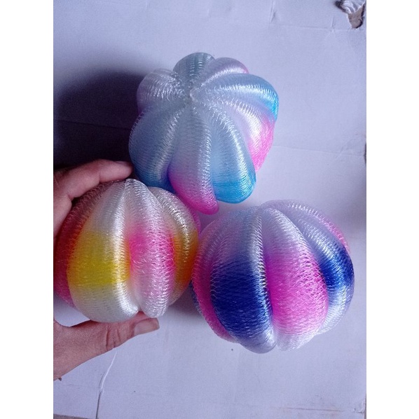 Spons Labu Warna Warni /spons mandi murah besar/Shower Puff