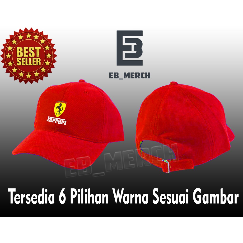Import Quality Topi BASEBALL FERARRI Pria & Wanita