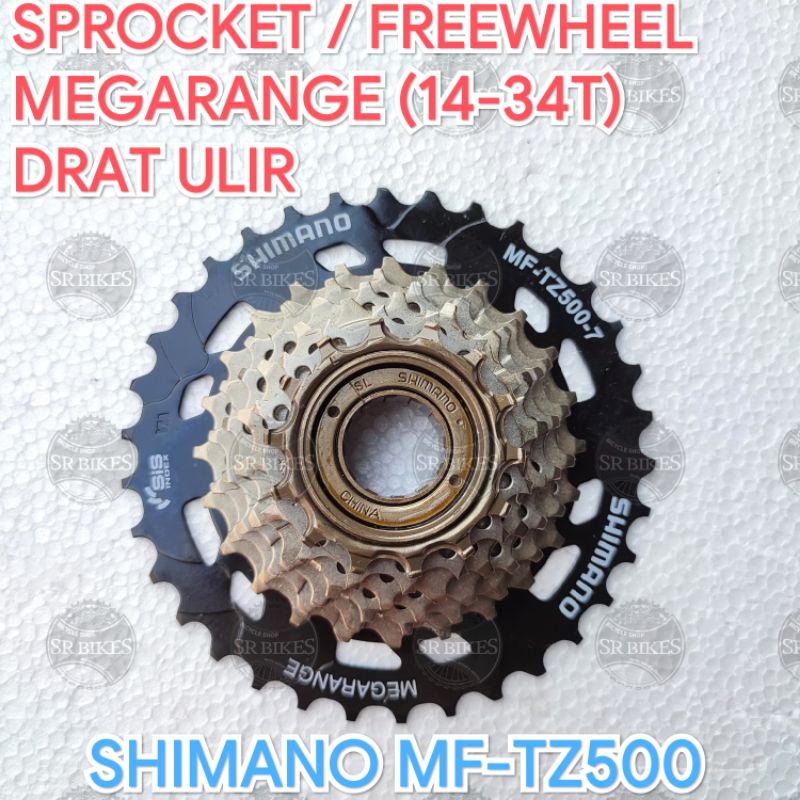 Freewheel Sprocket Kriwil 7 Speed (14-34T) SHIMANO TZ500 MEGARANGE