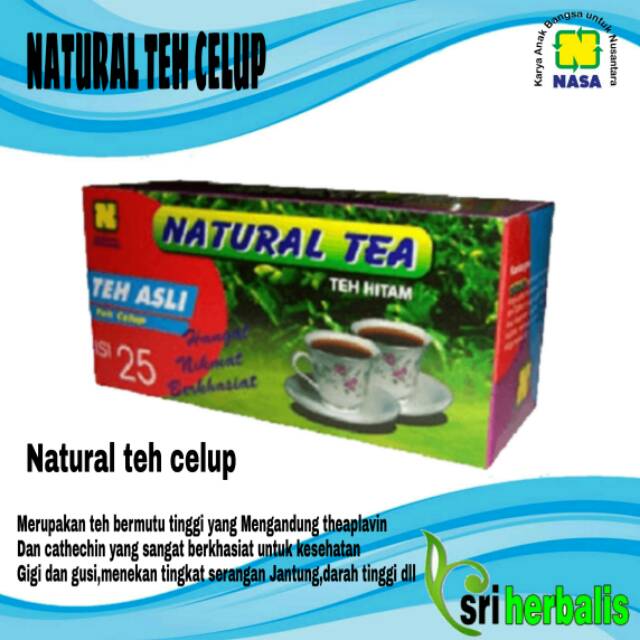 

Natural Tea Nasa teh celup hitam sehat alami