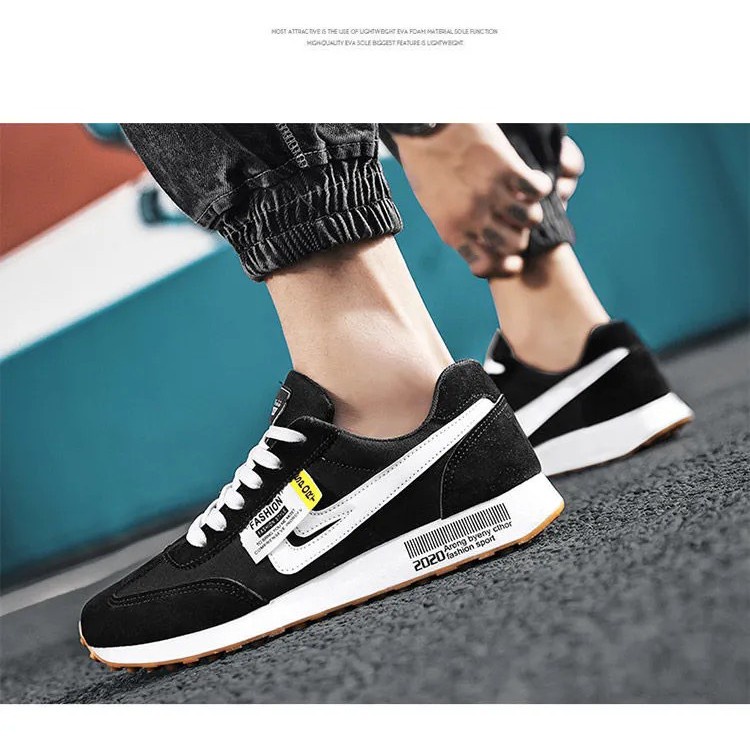 Pennay Men Shoes Sepatu Sneakers Kets Running Pria Hight Elve Sport