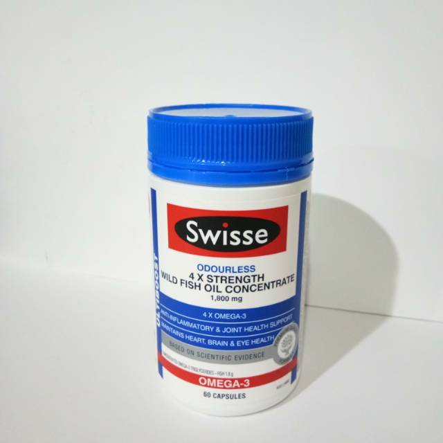 Swisse omega 3 ultiboost odourless 4 × strength wild fish oil