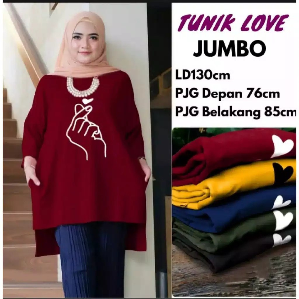 TUNIK WANITA / TUNIK WANITA JUMBO /TUNIK WANITA TERBARU 2022 KEKINIAN MOTIF SARANGHAE JUMBO