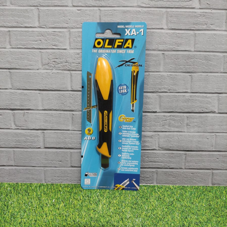 

Pisau Knife FIBERGLASS RUBBER Snap-Off blade cutter OLFA XA-1 JAPAN