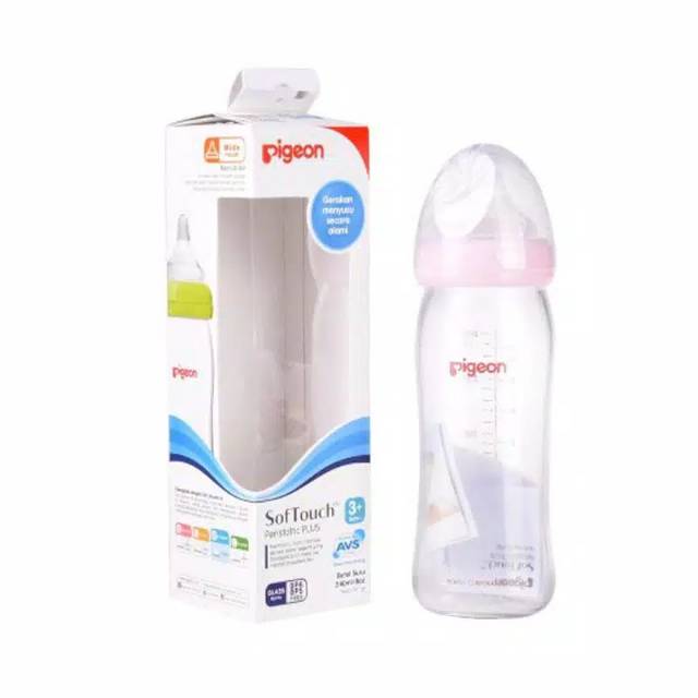 Pigeon Botol Wide Neck Box 240 ml Peristaltic Plus Nipple