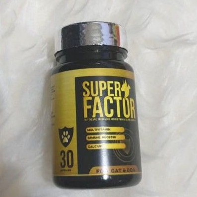 Super Factor,vitamin,suplement, Anti Virus Kucing isi 30 kapsul