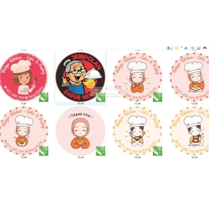 

template stiker label