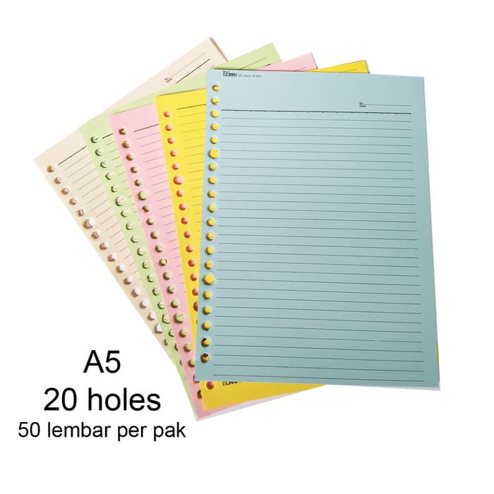 

Kertas Note - Isi Kertas Binder - Kertas File Kertas File A5 Warna Isi 50 Lembar Produk Terbaik