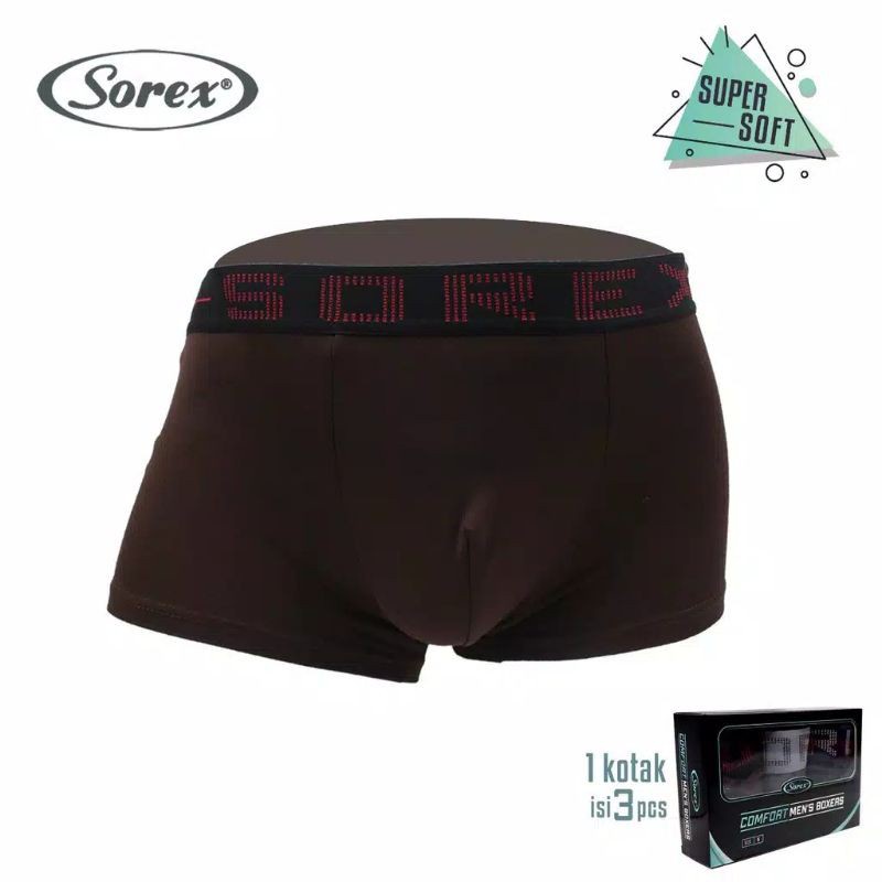 (1biji) Cd Pria Sorex M 2011 Boxer Super Soft | Cd Cowok Dewasa |rx