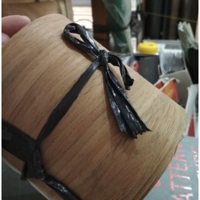 Veneer kulit kayu jati / teakwood per lembar pelapis mebel furniture interior