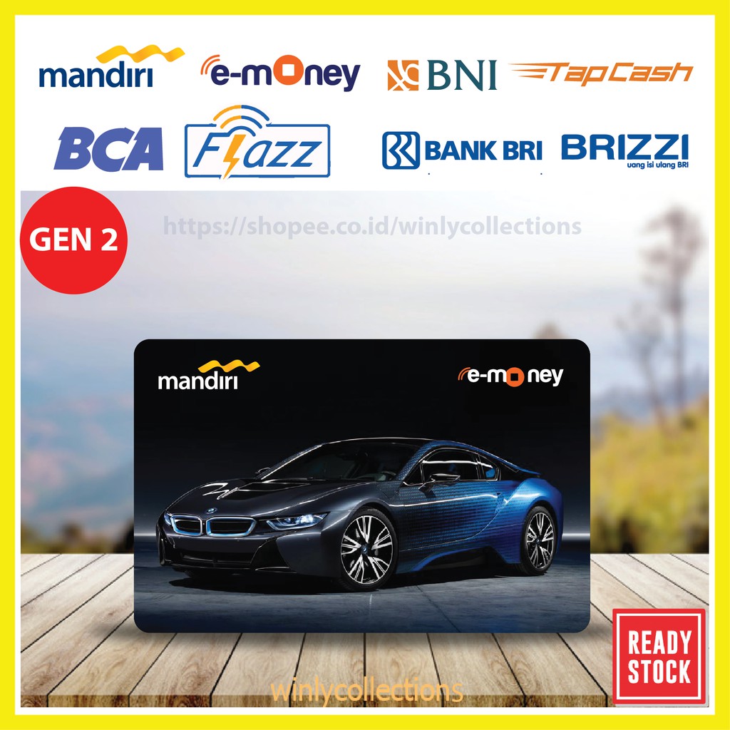 KARTU EMONEY ETOLL MOBIL BMW KEREN FLAZZ BCA GEN 2 MANDIRI TAPCASH BNI BRI BRIZZI - 1 SISI
