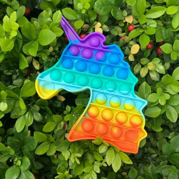 Ready pop it UNICORN pop it mainan tiktok viral push anti stress