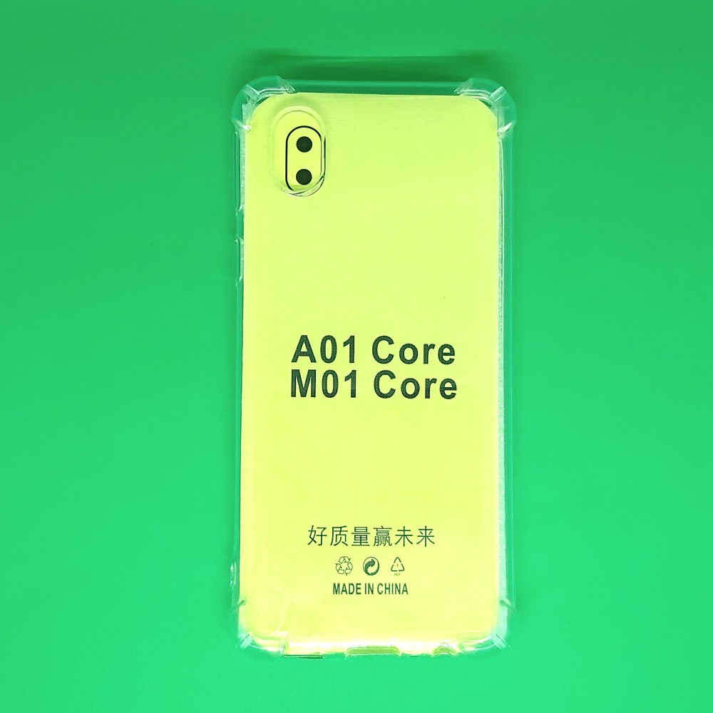 Softcase Anticrack SAMSUNG GALAXY A01 CORE - Casing Antishock Bening Clear Soft Jelly TPU case