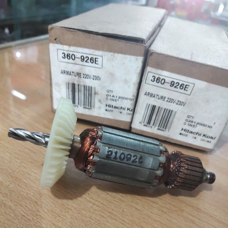 Rotor D 10VST HITACHI Koki | Armature / Angker mesin Tangan ✋ Electric ⚡ Drill / Bor 10mm | GENUINE 