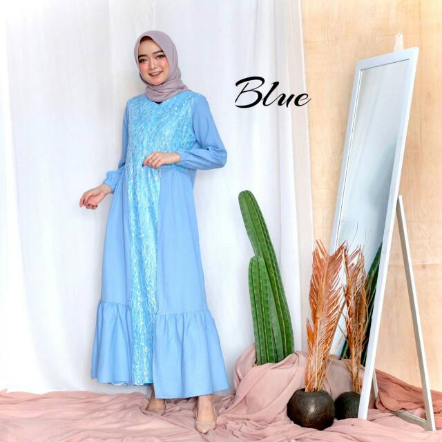 Annisa Brukat Dress // Gamis Kondangan // Baju Kondangan // Gamis Brukat