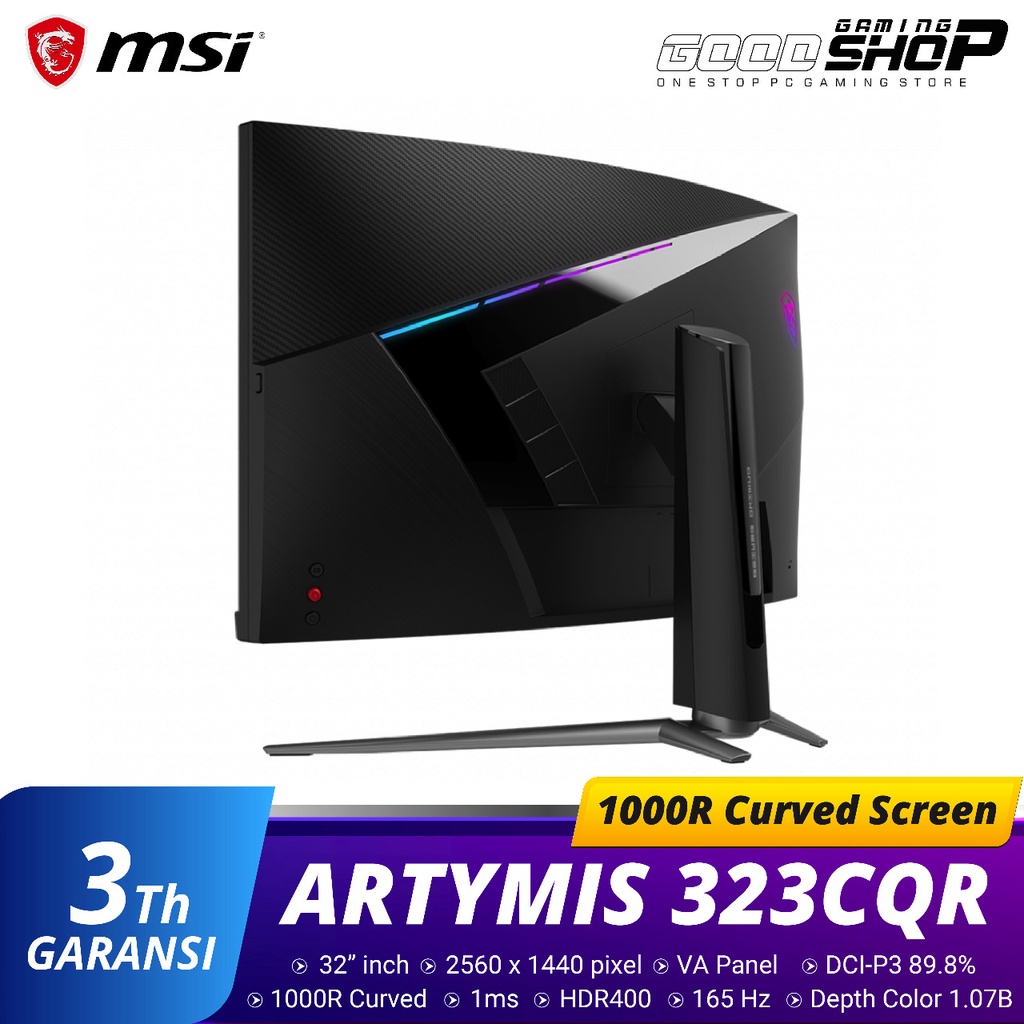 MSI MPG ARTYMIS 323CQR WQHD 165Hz Curve - Gaming Monitor