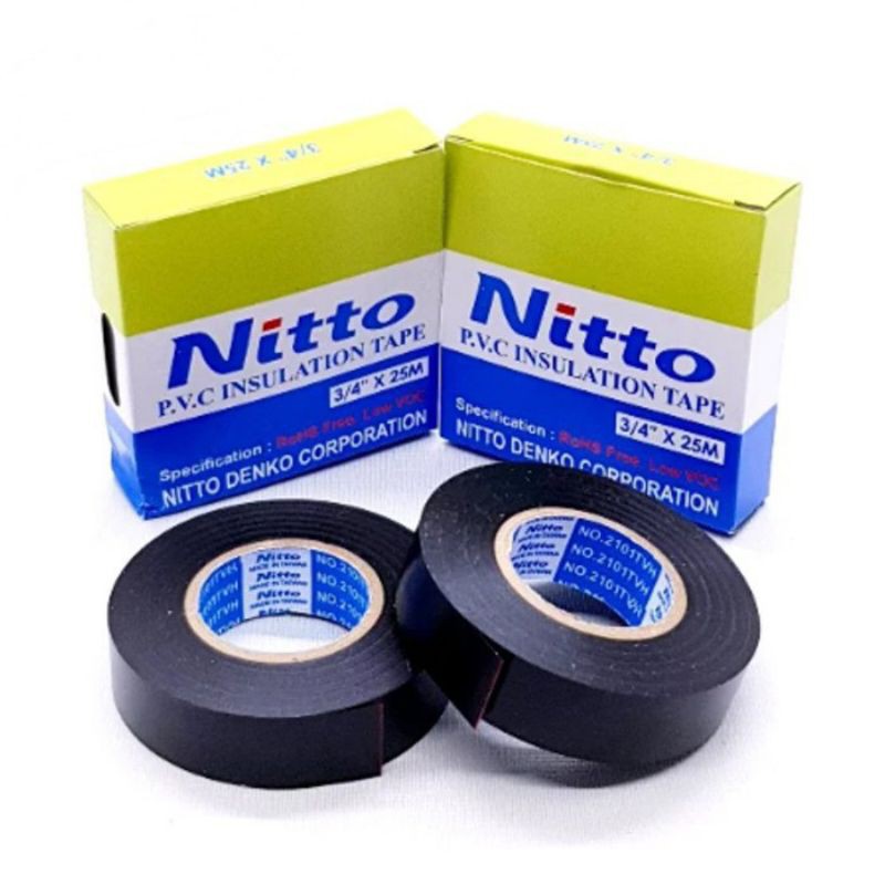 ISOLASI NITTO / ISOLASI LISTRIK / PVC INSULATION TAPE 3/4