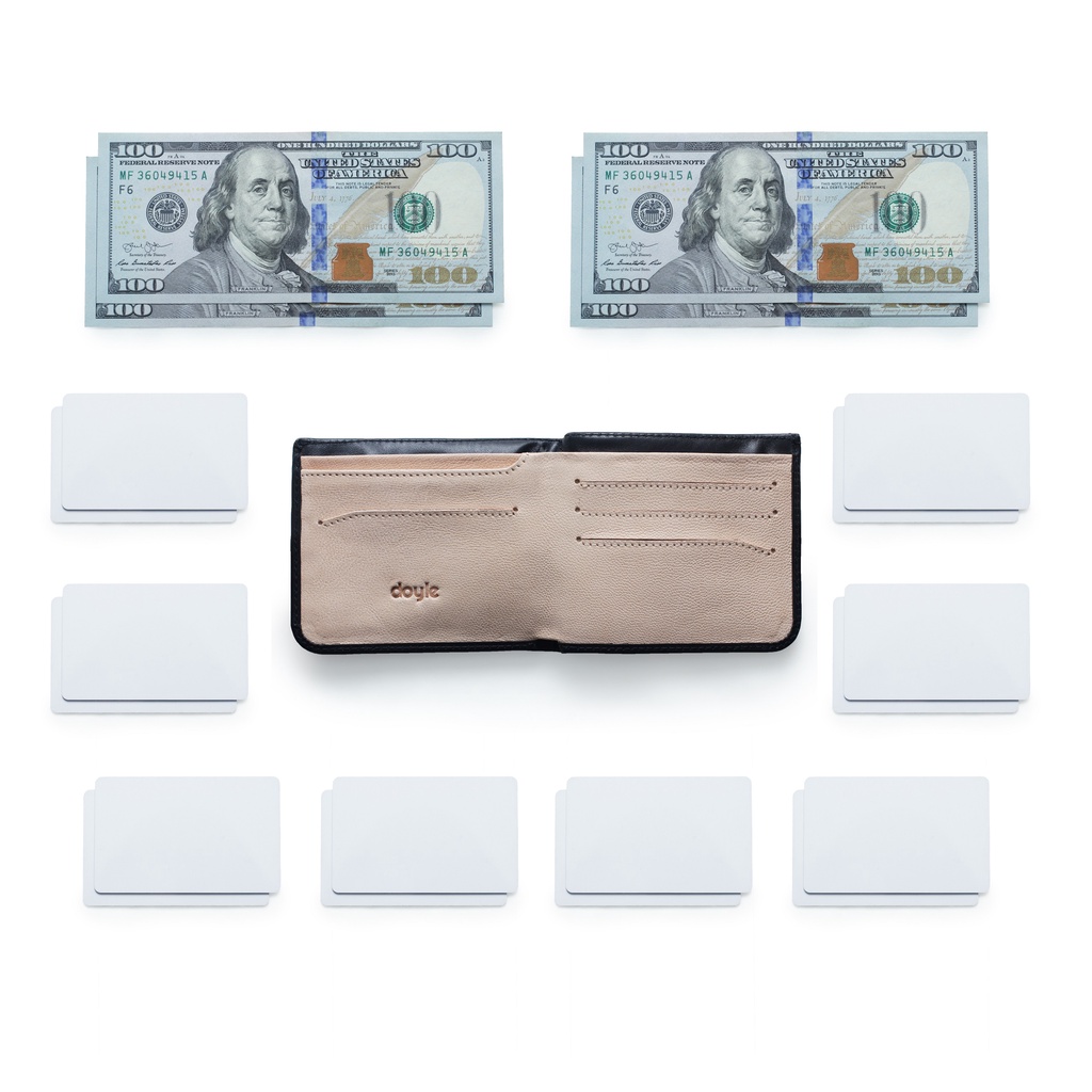 DOMPET KULIT ASLI MINIMALIS PRIA WANITA - DOYLE THE SLEEK