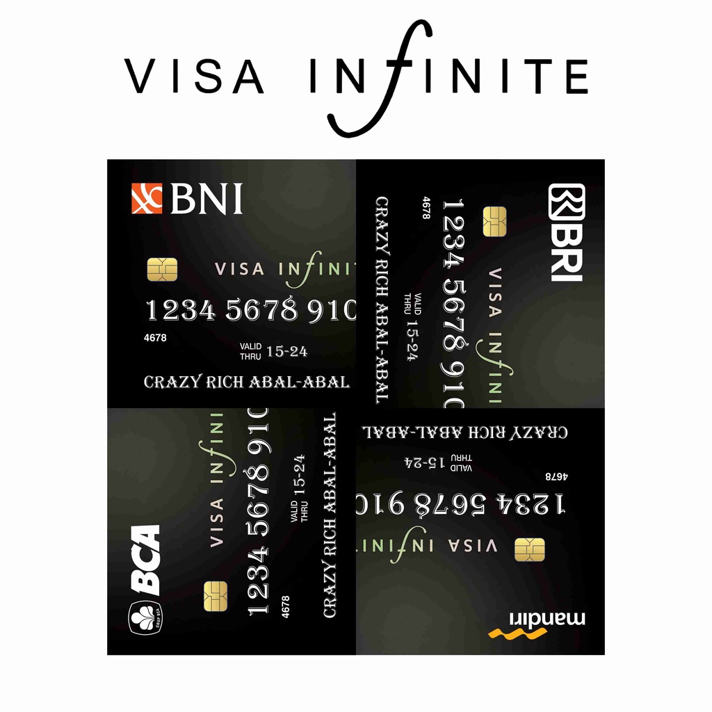 

BLACK CARD (VISA INFINITE) CUSTOM STICKER