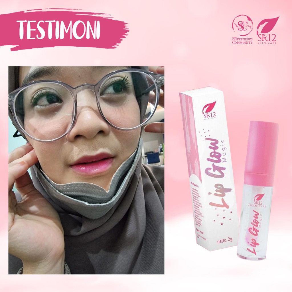 LIP GLOW MAGIC SR12 / LIP GLOSS / LIPSTIK SR12 &amp; PELEMBAB /SERUM BIBIR BPOM / PEMERAH BIBIR ORIGINAL