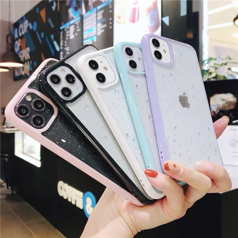 Antishock Glitter Case Iphone 6 6+ 7 7+ 8 8+ X  Xr XsMAX 11 11Pro 11ProMax 12 12Mini 12Pro 12ProMax