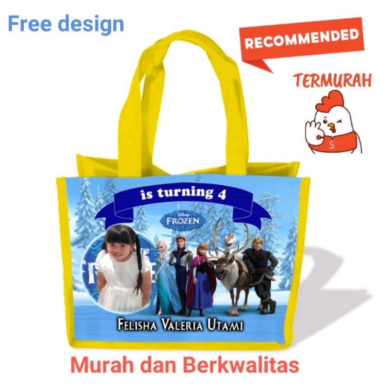 

TAS GOODIE BAG CUSTOM SOUVENIR ULANGTAHUN ANAK / AQIQAH / SYUKURAN ANAK FREE DESAIN
