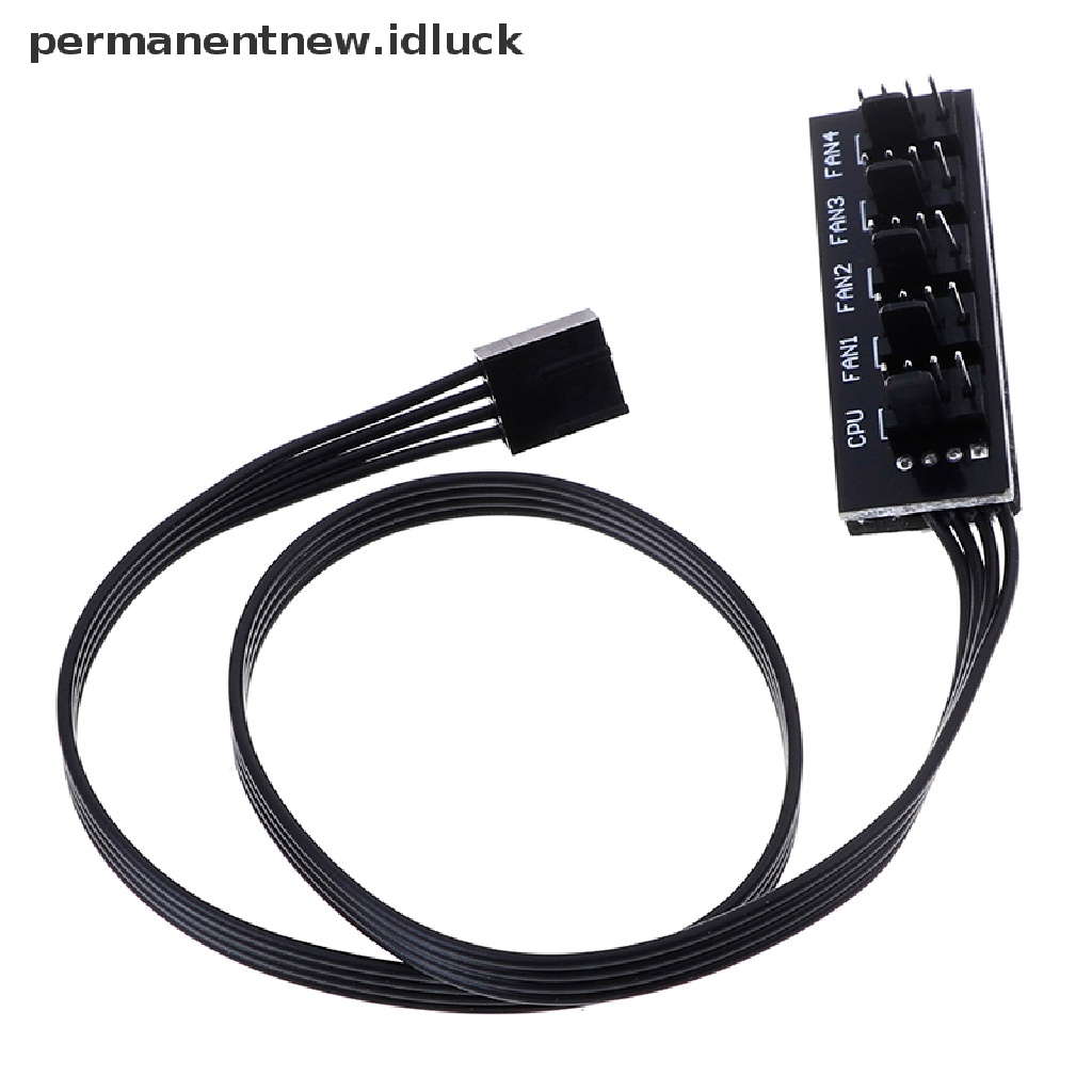 Kabel power adapter splitter 40cm 1 Ke 5 4-Pin molex TX4 PWM Untuk Kipas Pendingin CPU