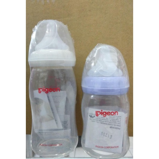 BOTOL SUSU PIGEON PERISTALTIC PLUS WIDE NECK 160ML 240ML ORIGINAL BAHAN PP BPA FREE