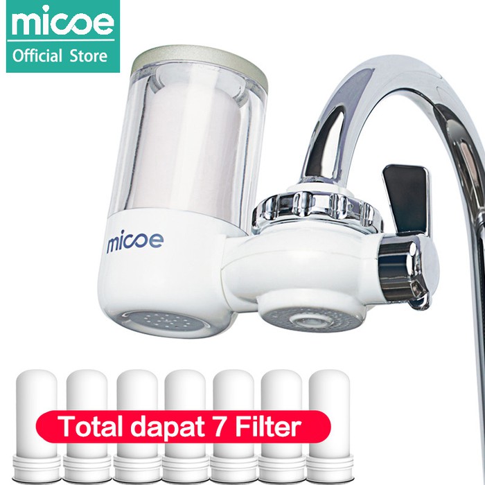 MICOE Pemurni Air kran Filter kran dapur total dapat 7 filter elemen