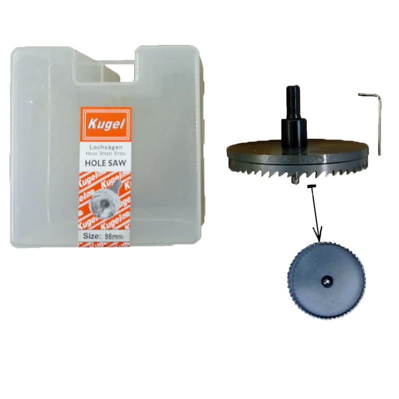 Hole Saw Besi 95mm / HoleSaw Besi 95mm / Mata Bor Besi 95mm KUGEL