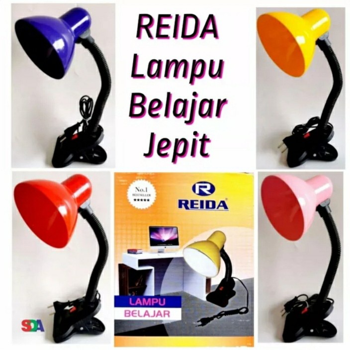 Desk Lamp Jepit TAXING Lampu Belajar Jepit Elastis