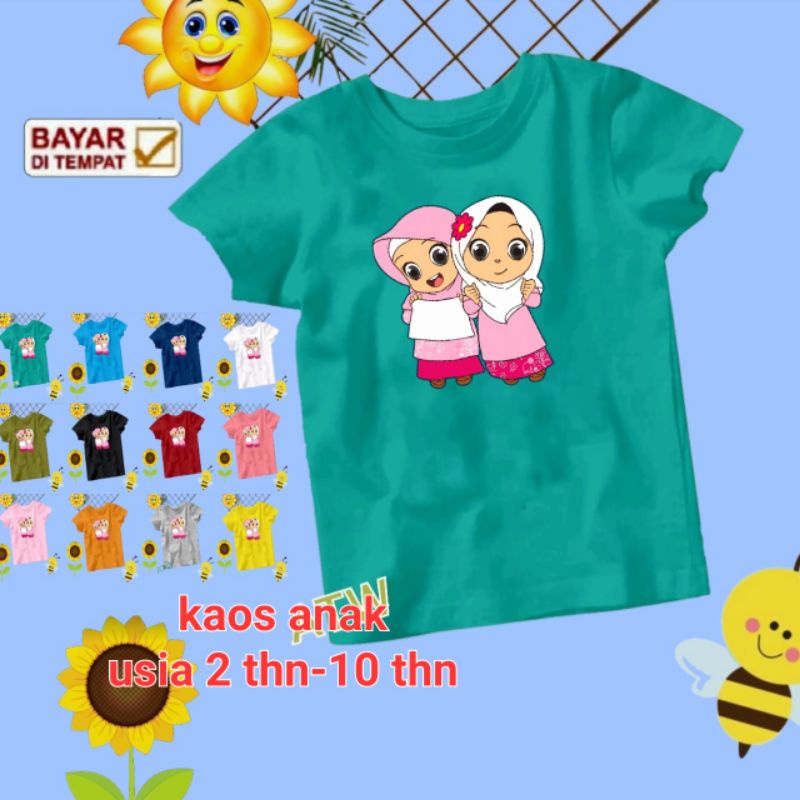 KAOS ANAK USIA 2 THN-10 THN (HIJAB)
