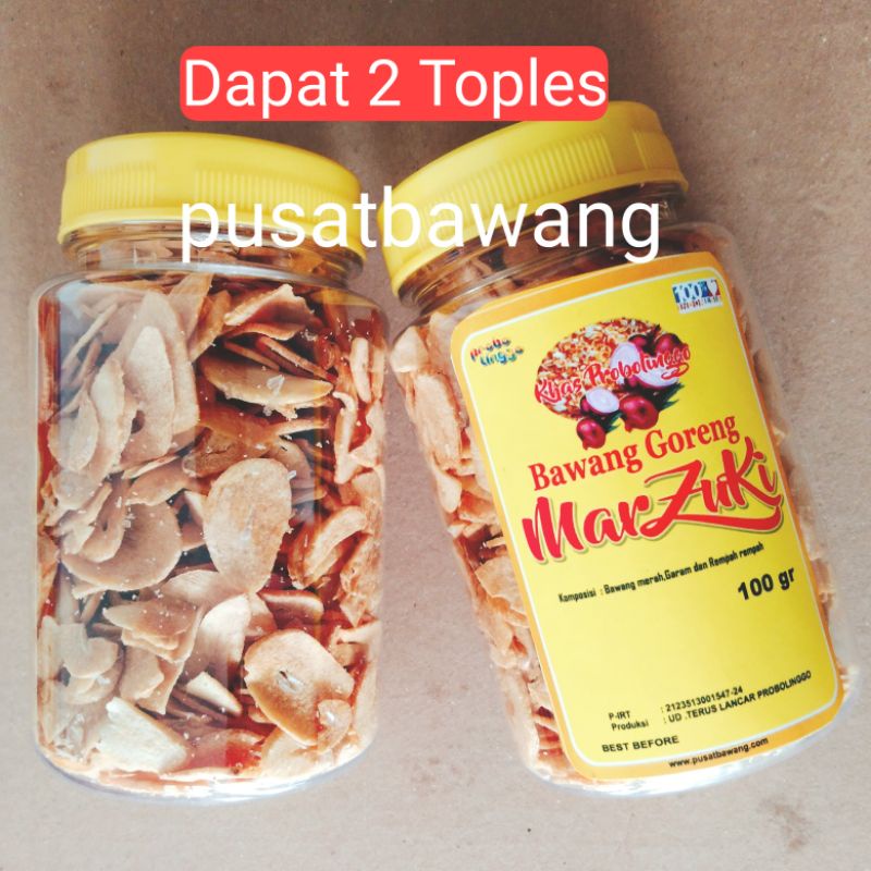 

marzuki bawang putih goreng bumbu dapur 2 toples