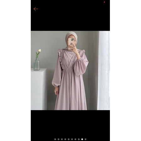 Eleore dress warna nude