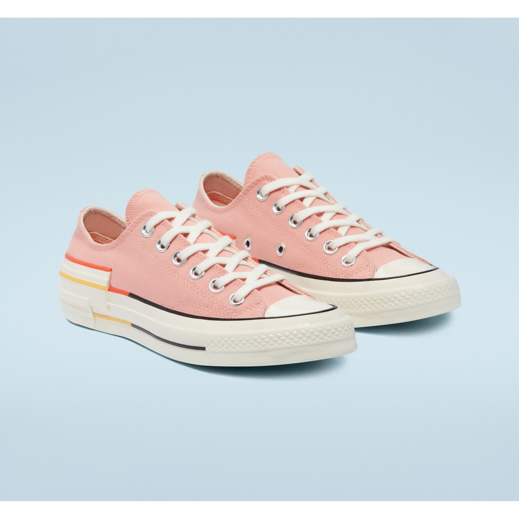 Converse Chuck 70s Colorblock Low - Pink Quartz/Bright Poppy/Egret
