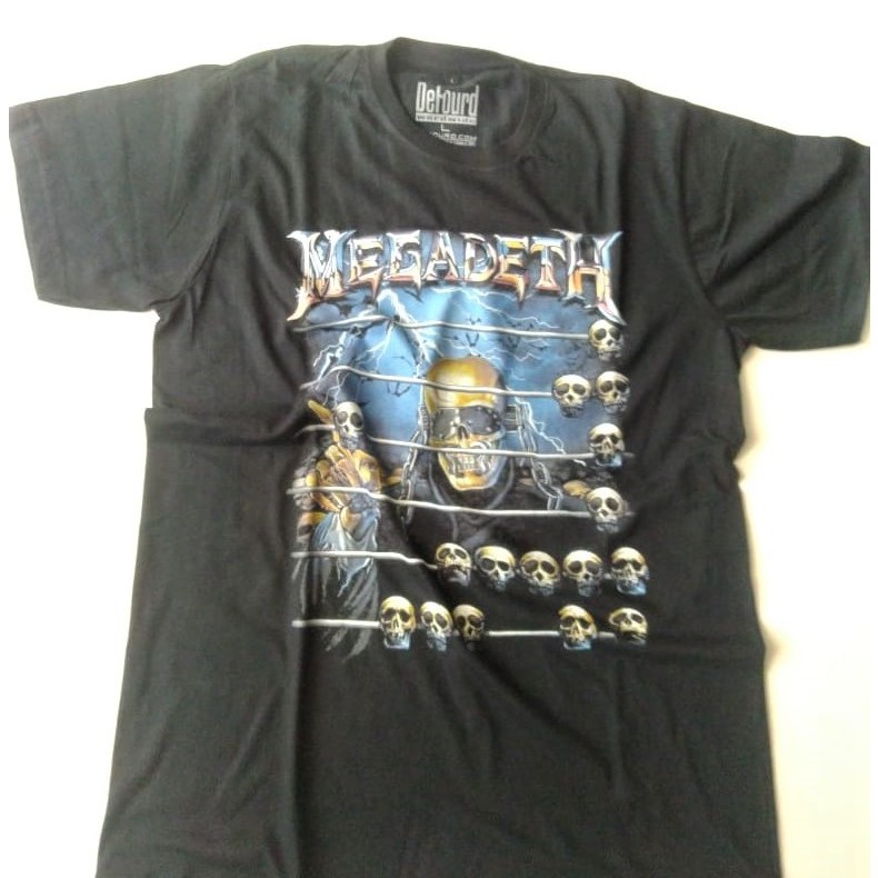 Megadeth Tshirt Band, Kaos Megadeth, Kaos Vintage, Kaos Musik Rock Band, Kaos Band Metal, DEFOURD