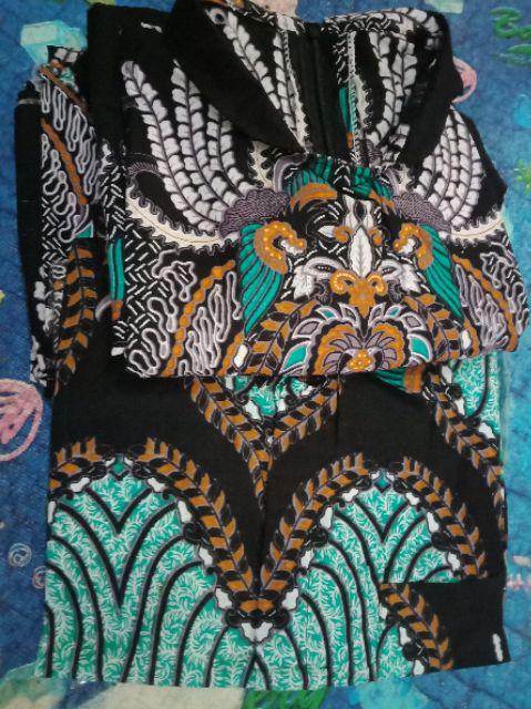 Nailo Batik Hrb026 Kenongo Kemeja Tosca Pendek Pekalongan Padi M L Xl Sogan Tulis Halus Kemeja Batik