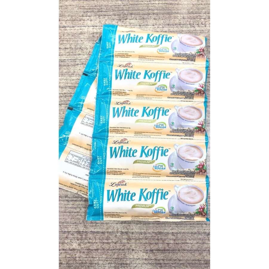 

LUWAK WHITE KOFFIE LESS SUGAR 10'PX20G