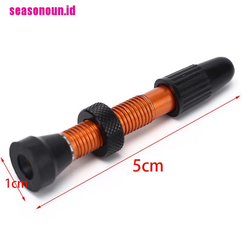 (seasonoun) 1pc Presta 50mm Bahan Aluminum Alloy Untuk Sepeda Balap