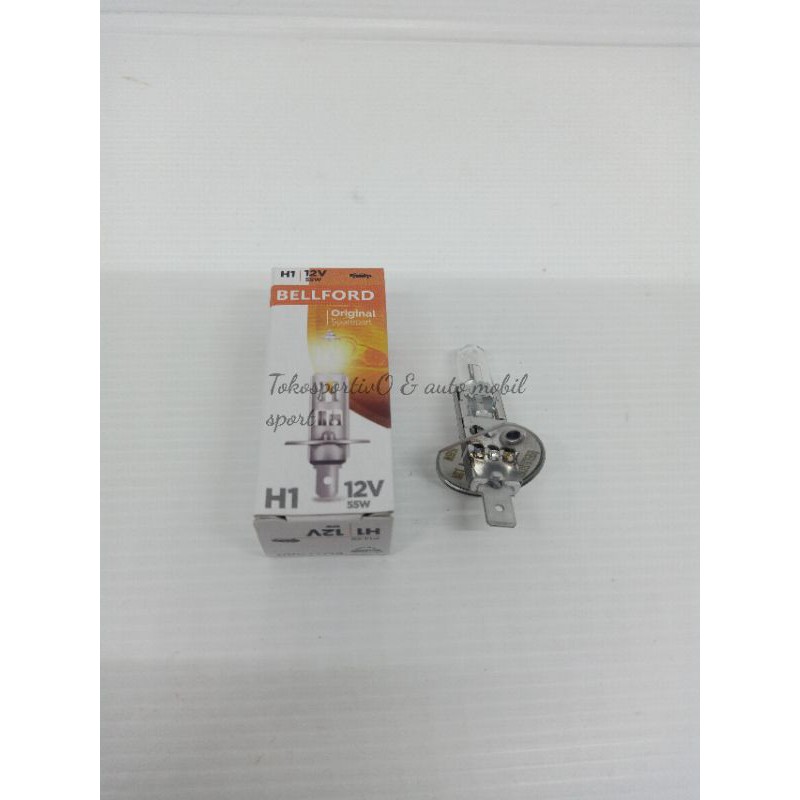 Lampu bohlamp H1 12v 55w halogen Made in jerman Lampu h112v 55w Mobil original standard