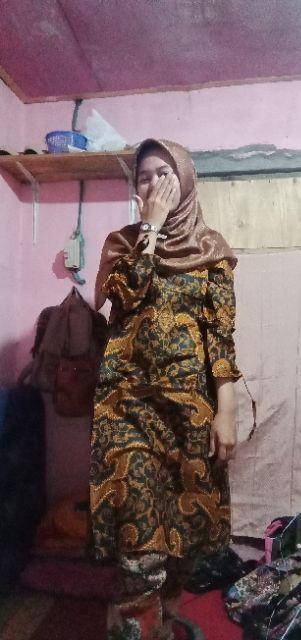 Jumbo Shinta / Atasan Pria Big Size Jumbo Xl Ld 110 / Atasan Batik Wanita Fitri Batik