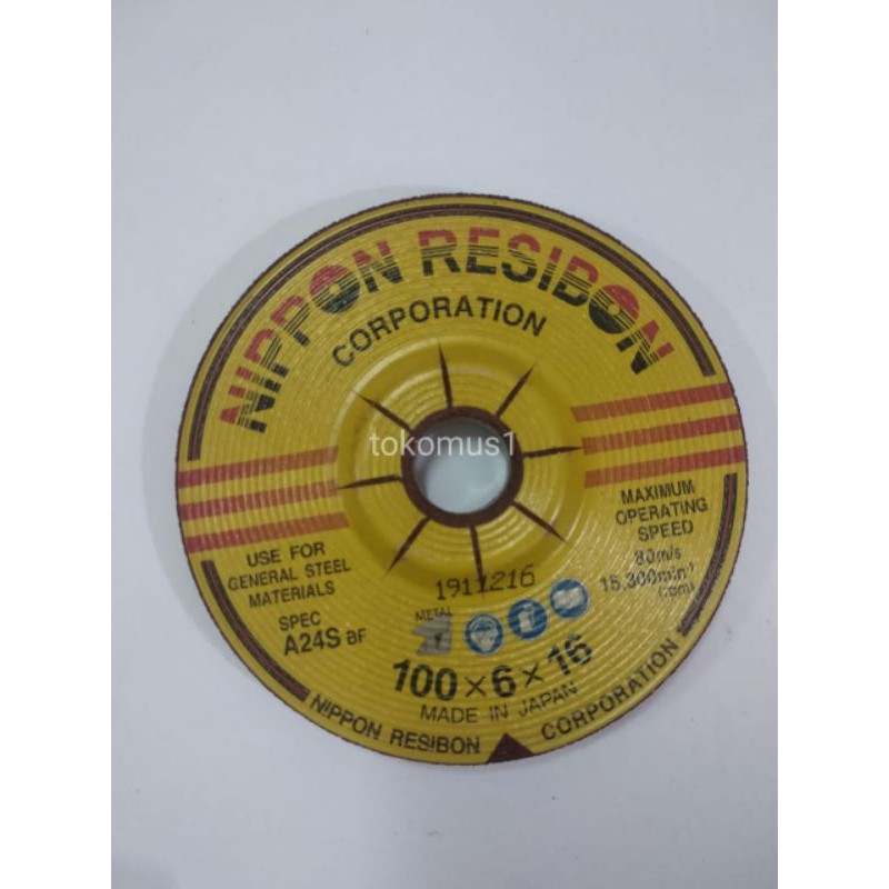 NIPPON RESIBON 4&quot;x6 / BATU GURINDA POLES/GERINDA ASLI