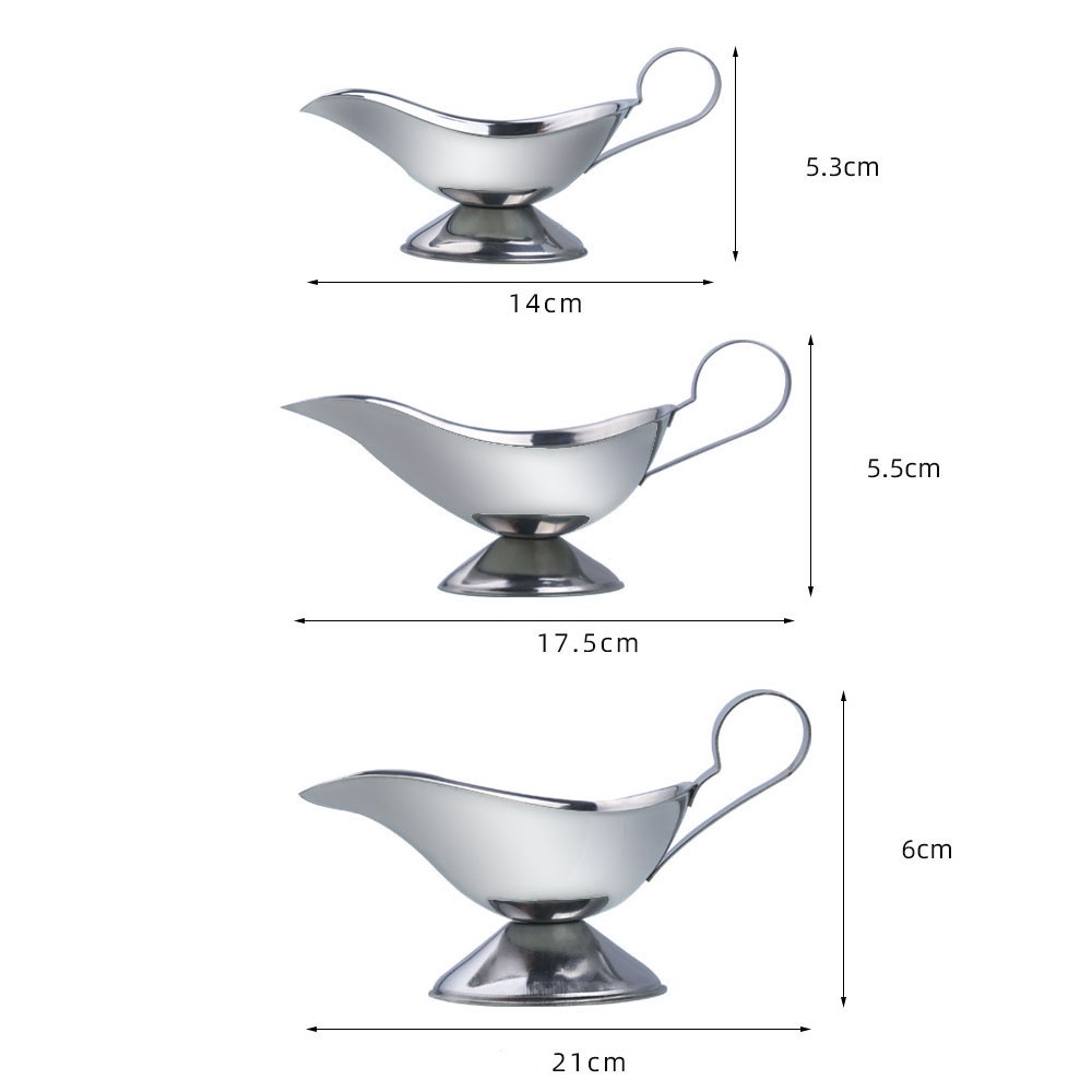 Rebuy Wadah Saus / Kecap / Garam / Merica Bahan Stainless Steel Untuk Dapur / Rumah / Restoran