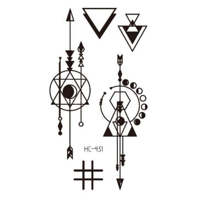 Tatto temporer terbaru ukuran 6x10cm MODEL HC-431